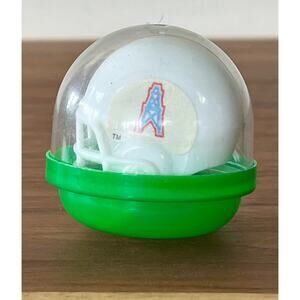 Vintage NFL Mini Gumball Vending Machine Houston Oilers Plastic Football Helmet